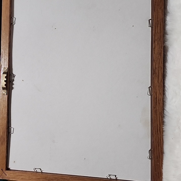 Framed Artwork with Puppies and Kitten and Duck. 9 X 11 Size. - Picture 4 of 4